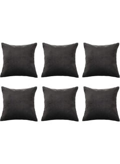 PENHALIGON'S 6-Piece Velvet Decorative Filled Cushion Black 30x30cm  - Image 1