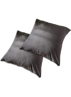 PENHALIGON'S 2-Piece Simple Velvet Decorative Cushion Grey  - Image 1