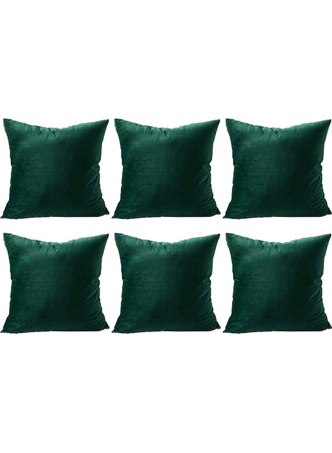 PENHALIGON'S 6-Piece Velvet Decorative Filled Cushion Green  - Image 1