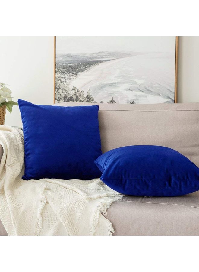 PENHALIGON'S 2-Piece Velvet Decorative Filled Cushion Blue  - Image 2