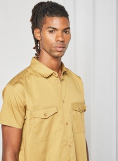 STATE 8 Short Sleeve Shirt Yellow  - Image 3