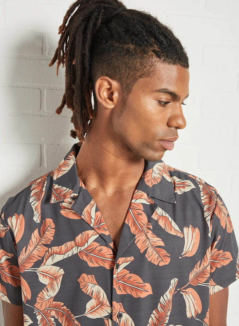 STATE 8 Tropical Print Shirt Multicolour