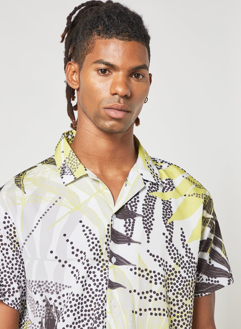 STATE 8 - Palm Print Shirt Multicolour - Image 1
