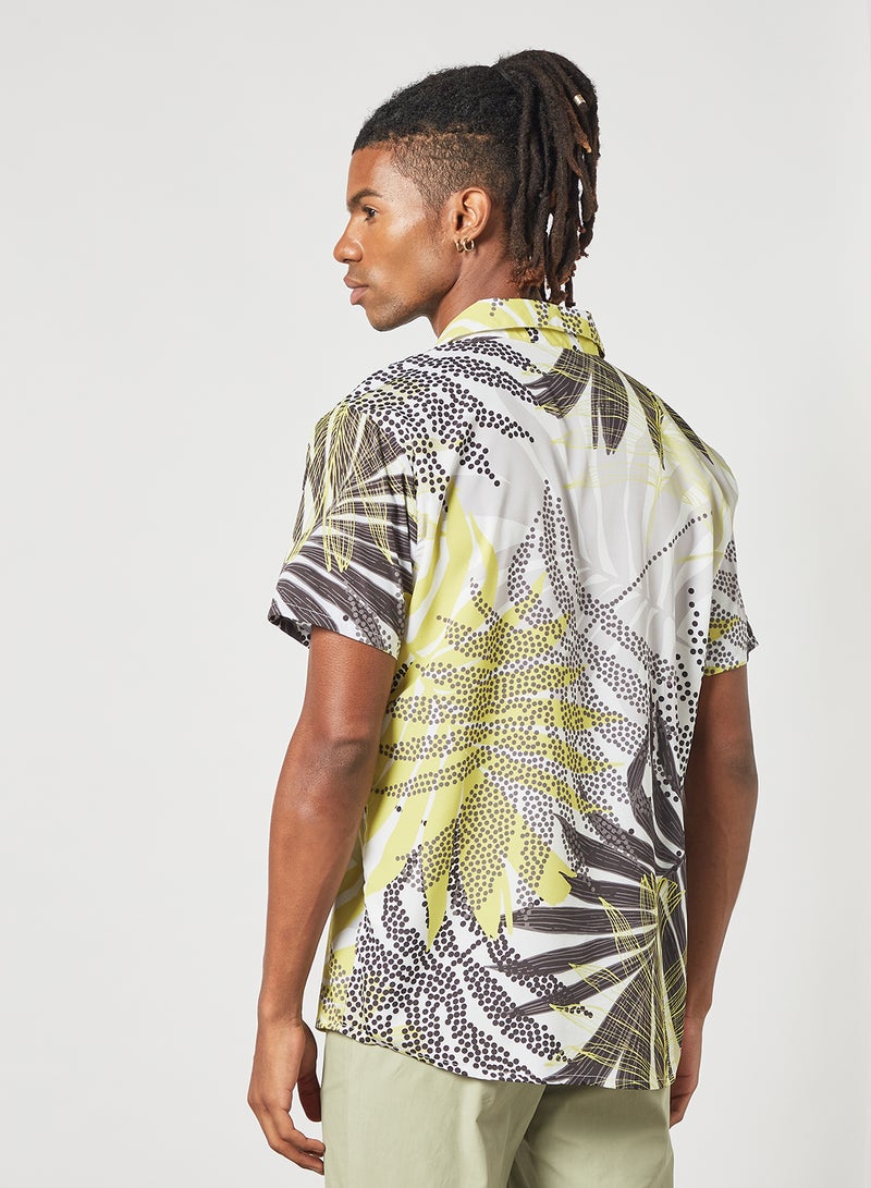 STATE 8 - Palm Print Shirt Multicolour - Image 1