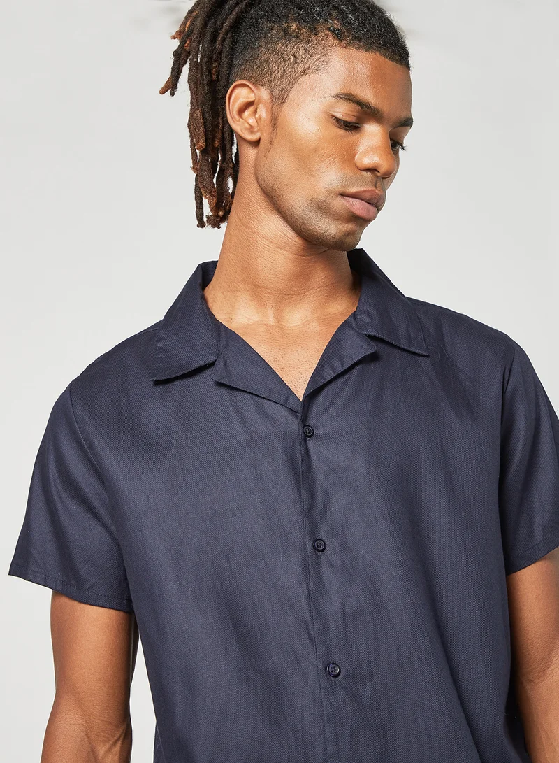 STATE 8 Short Sleeve Shirt Navy