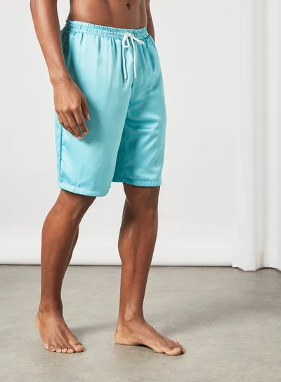 STATE 8 Drawstring Swim Shorts Pale Blue