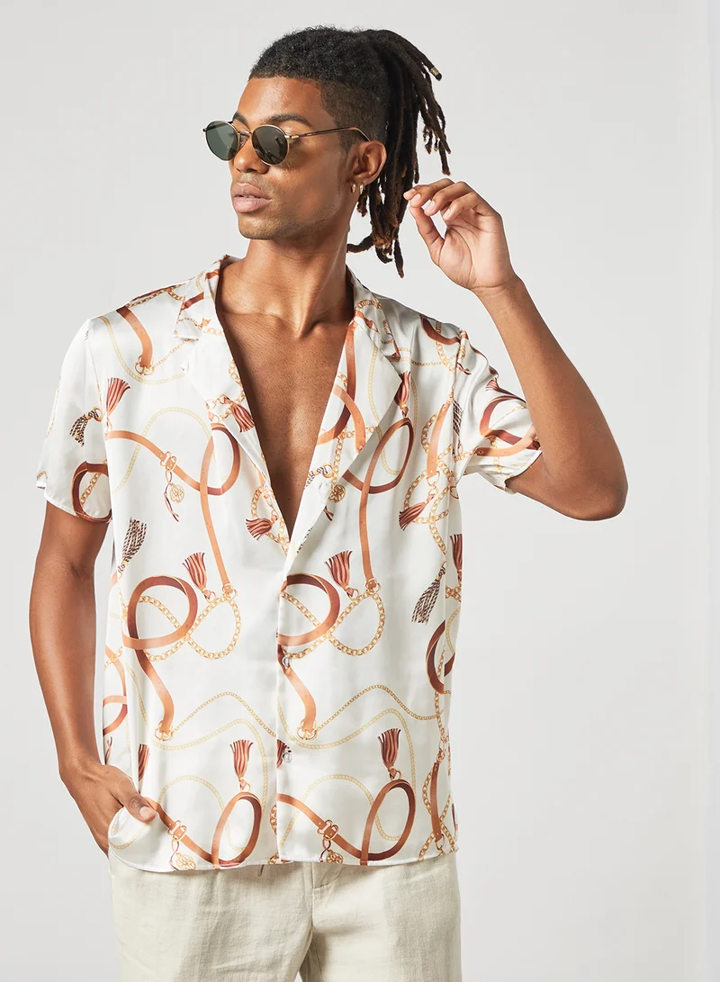 STATE 8 Chain Print Shirt