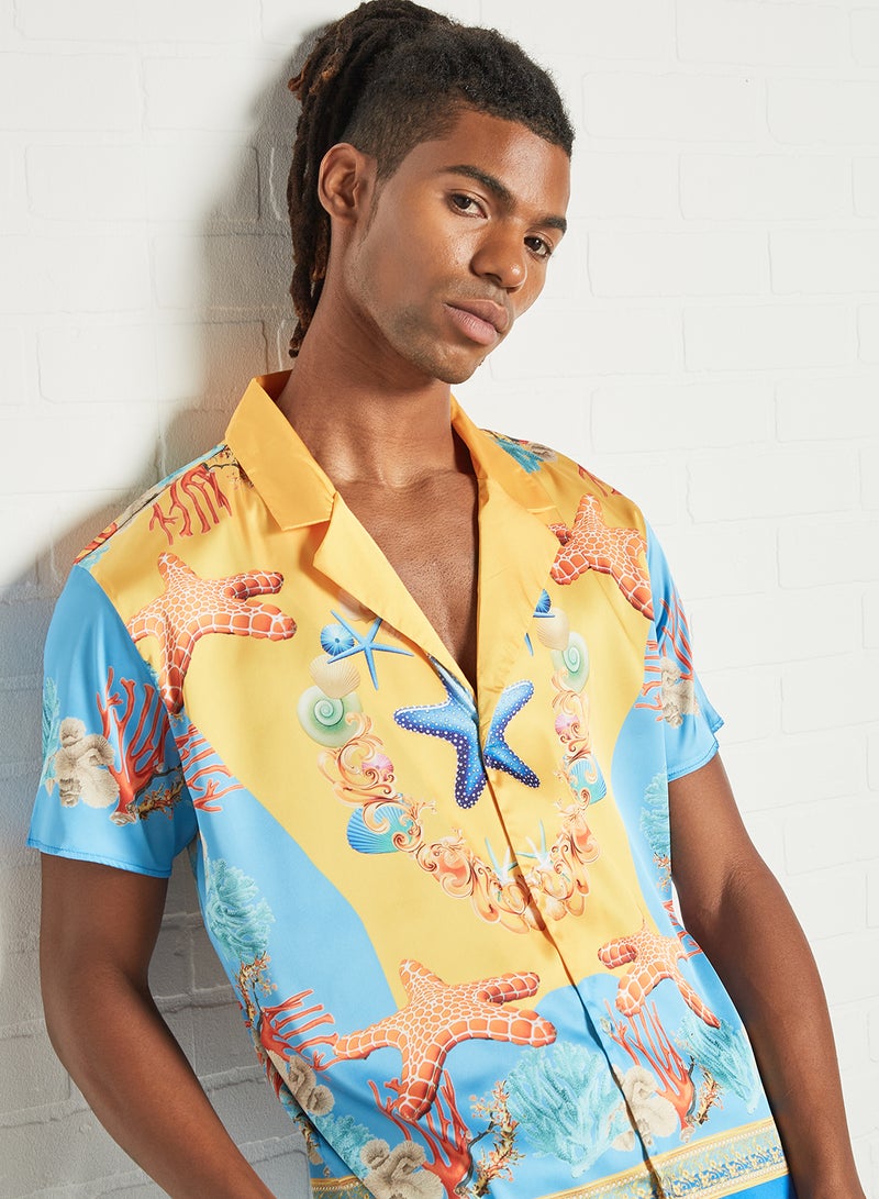 STATE 8 - Shell Print Shirt Multicolour - Image 1