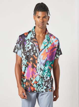 Abstract Print Shirt Multicolour