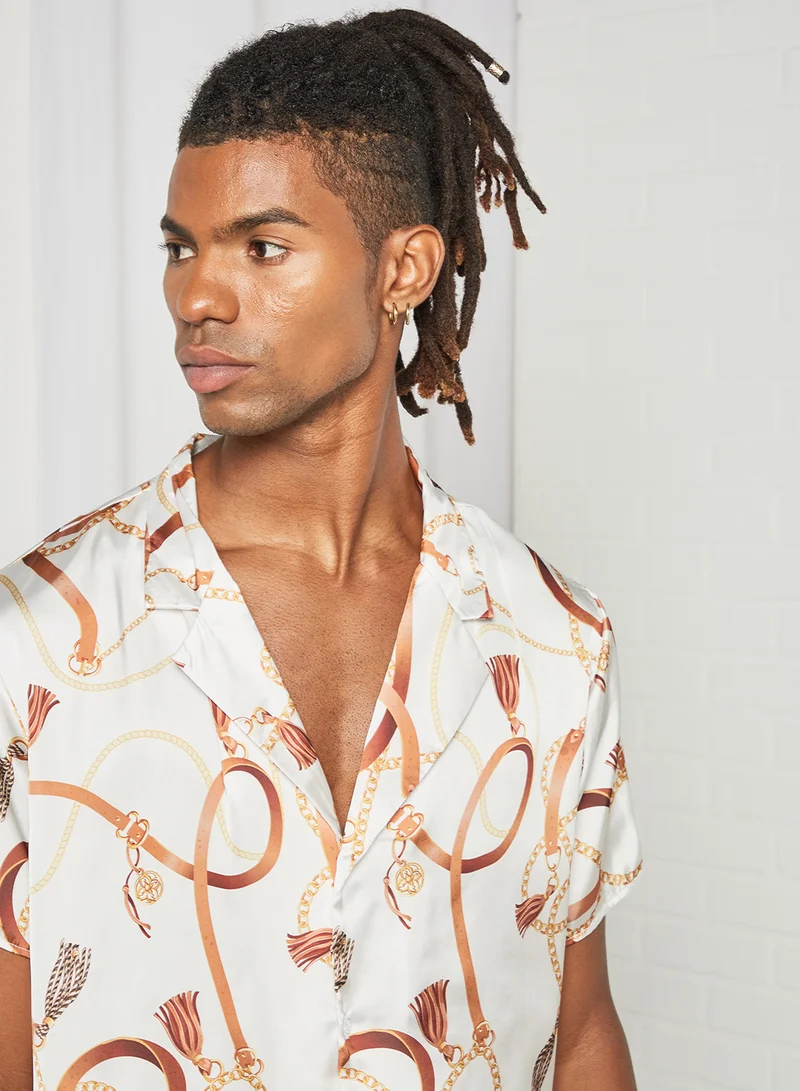 STATE 8 Chain Print Shirt