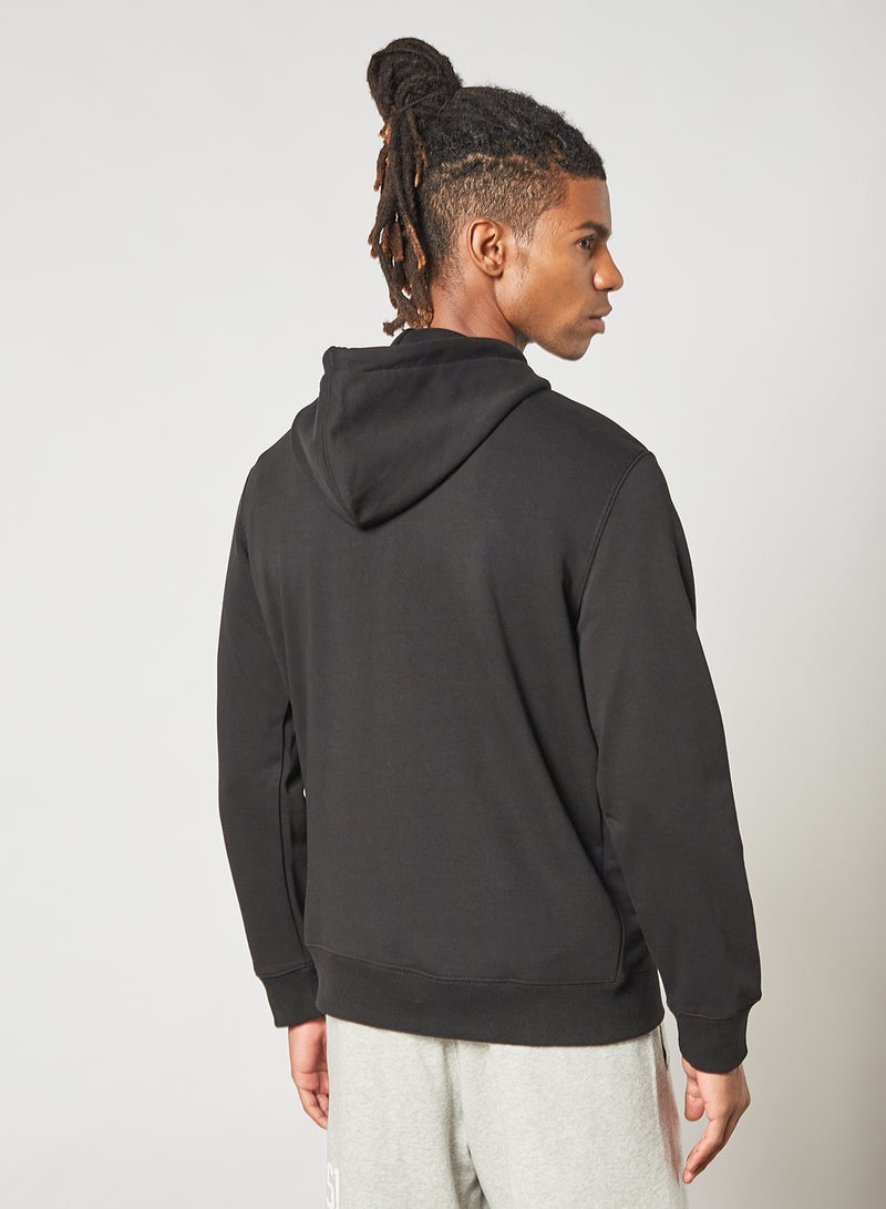 Russell Athletic Logo Print Hoodie Black - Image 4