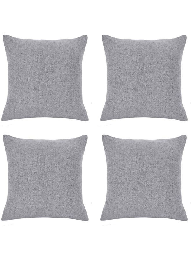 AMERICAN POLO 4-Piece Decorative Filled Cushion Grey - Image 1