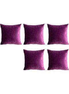 PENHALIGON'S 5-Piece Velvet Decorative Cushion Purple 