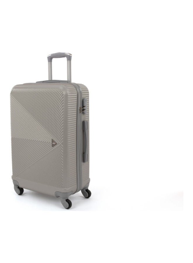 LIMRA - 5-Piece Stripes Pattern Luggage Trolley Bag Set Silver - Image 1
