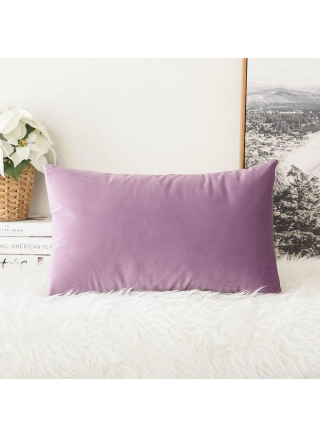 PENHALIGON'S - 2-Piece Simple Velvet Decorative Pillow Purple - Image 1