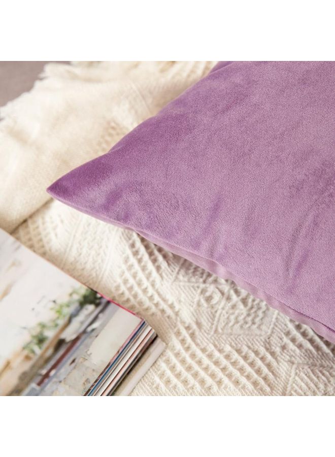 PENHALIGON'S - 2-Piece Simple Velvet Decorative Pillow Purple - Image 1