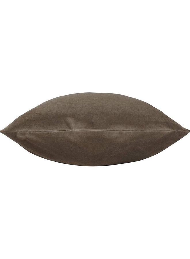 بنهيليغنز طقم وسائد ديكور مخملية بتصميم بسيط مكون من 4 قطع بني - Image 5