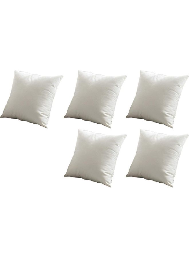PENHALIGON'S 5-Piece Velvet Decorative Filled Cushion White - Image 1