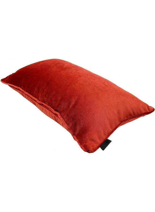 Velvet Decorative Filled Cushion Orange