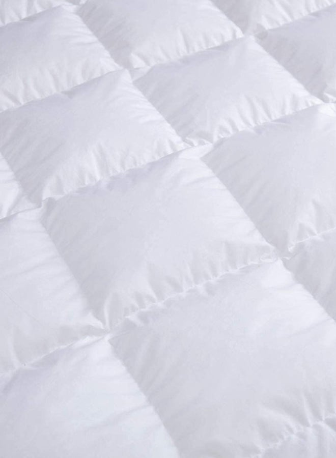 Hotel Linen Klub Double Duvet 233TC Down Proof 100% Cotton White 225x235cm  - Image 3