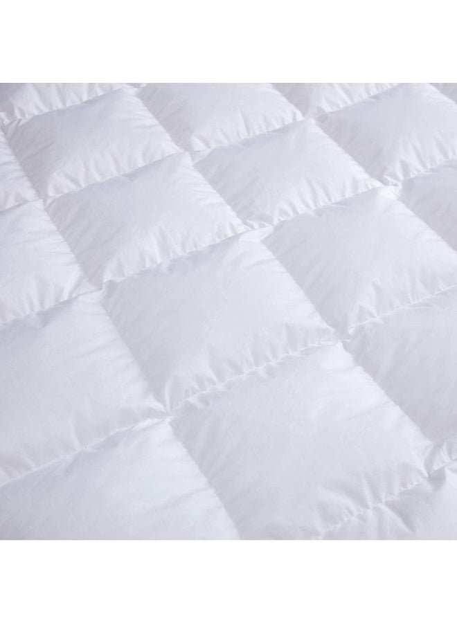 Hotel Linen Klub King Size 100% Cotton 233TC Down Proof Duvet Cotton Blend White  - Image 3