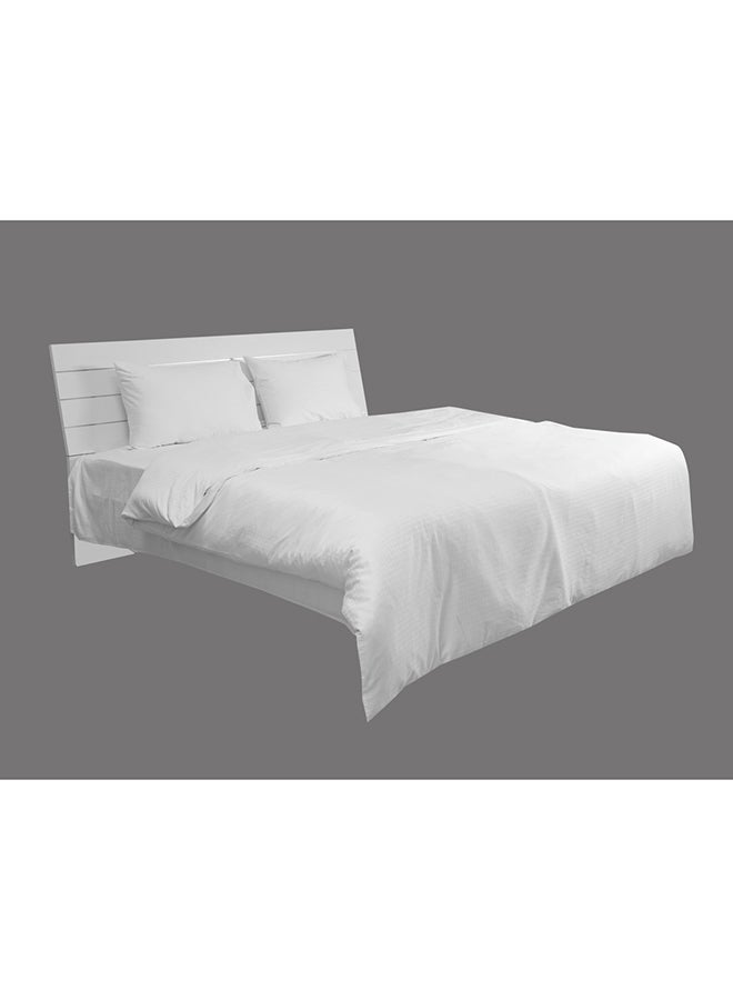 Hotel Linen Double Size 100% Cotton 250Tc Box Sateen Duvet Cover Cotton Blend White - Image 2