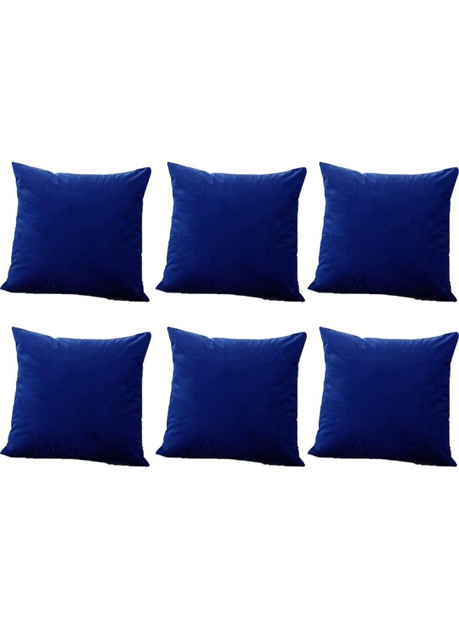 PENHALIGON'S 6-Piece Velvet Decorative Filled Cushion Blue 