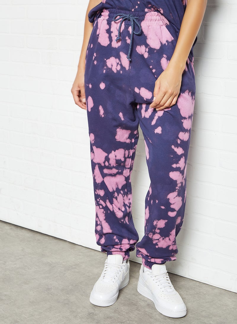 Sivvi x GenM Tie Dye Joggers Blue/Purple  - Image 2