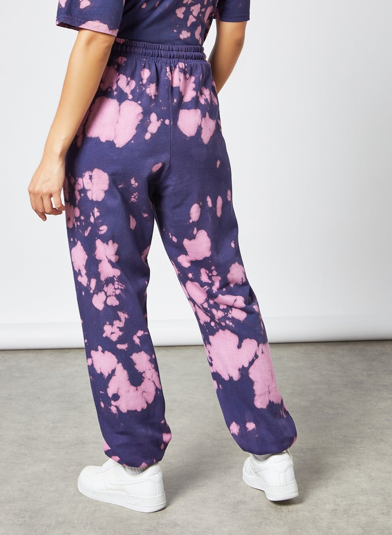 Sivvi x GenM Tie Dye Joggers Blue/Purple  - Image 4