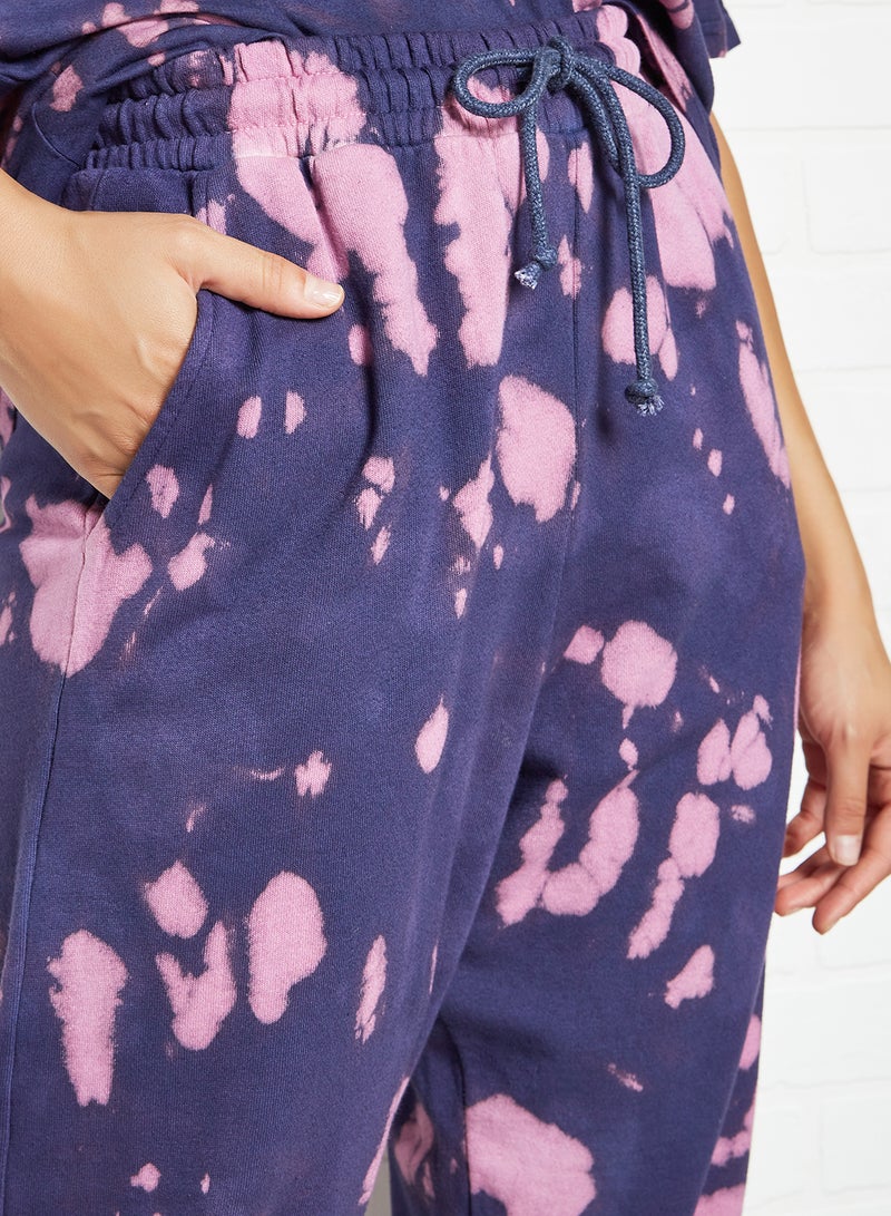 Sivvi x GenM Tie Dye Joggers Blue/Purple  - Image 3
