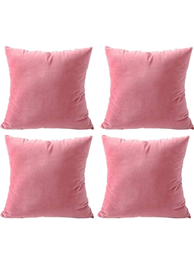 PENHALIGON'S 4-Piece Velvet Decorative Filled Cushion Pink 