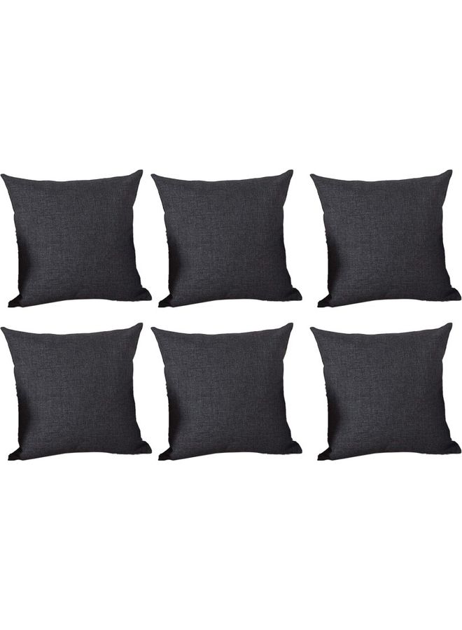 PENHALIGON'S 6-Piece Velvet Decorative Filled Cushion Black  - Image 1