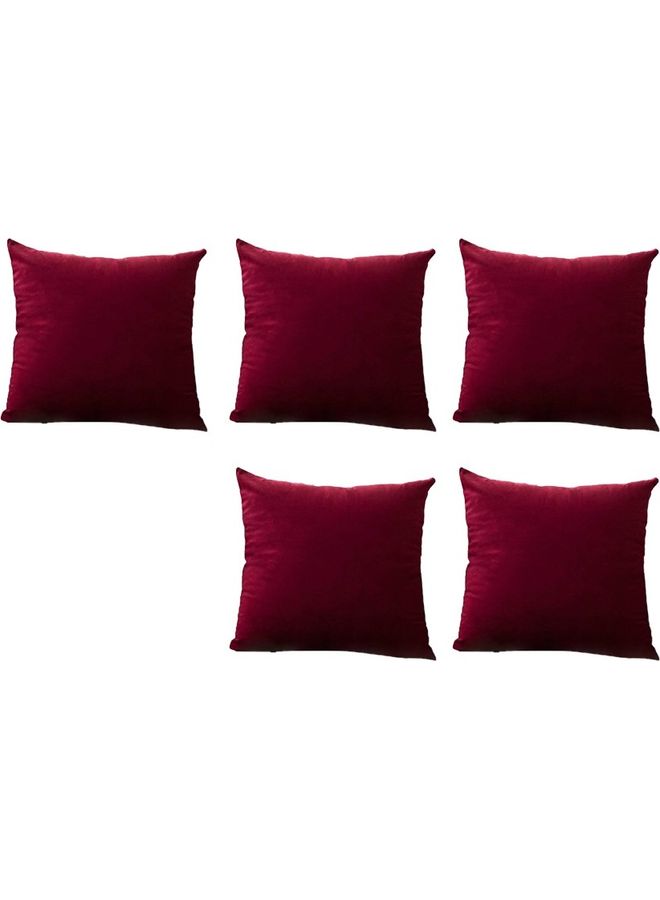 PENHALIGON'S 5-Piece Velvet Decorative Cushion Red 