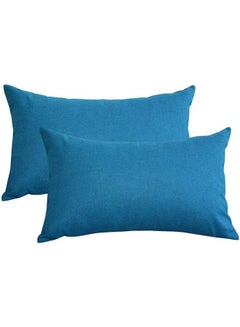 PENHALIGON'S 2-Piece Velvet Decorative Cushion Blue  - Image 1