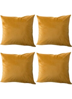 PENHALIGON'S 4-Piece Velvet Decorative Cushion Orange  - Image 1