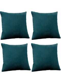 PENHALIGON'S 4-Piece Velvet Decorative Cushion Blue  - Image 1