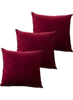PENHALIGON'S 3-Piece Velvet Decorative Cushion Red  - Image 1