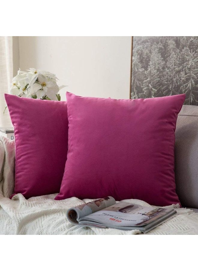 PENHALIGON'S Simple Velvet Decorative Cushion Pink - Image 2