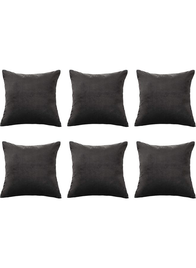 PENHALIGON'S 6-Piece Velvet Decorative Cushion Grey  - Image 1