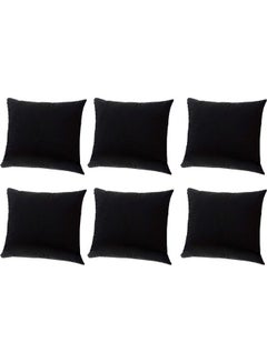 PENHALIGON'S 6-Piece Velvet Decorative Filled Cushion Black 
