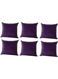 PENHALIGON'S 6-Piece Velvet Decorative Filled Cushion Purple 
