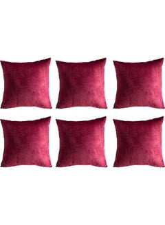 PENHALIGON'S 6-Piece Velvet Decorative Filled Cushion Red  - Image 1