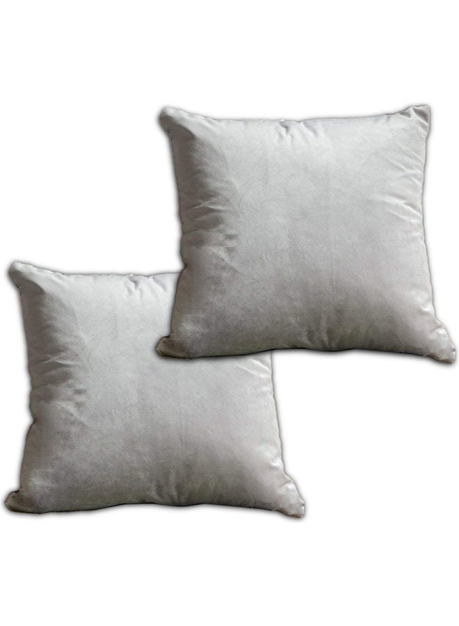 PENHALIGON'S 2-Piece Velvet Decorative Filled Cushion Grey  - Image 1