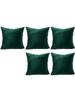 PENHALIGON'S 5-Piece Velvet Decorative Filled Cushion Green  - Image 1