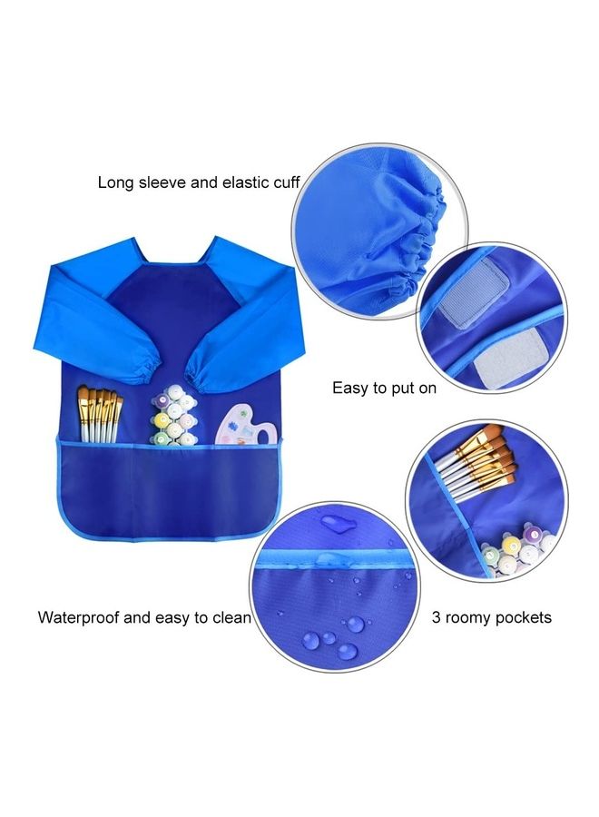Kids Art Apron Blue - Image 2