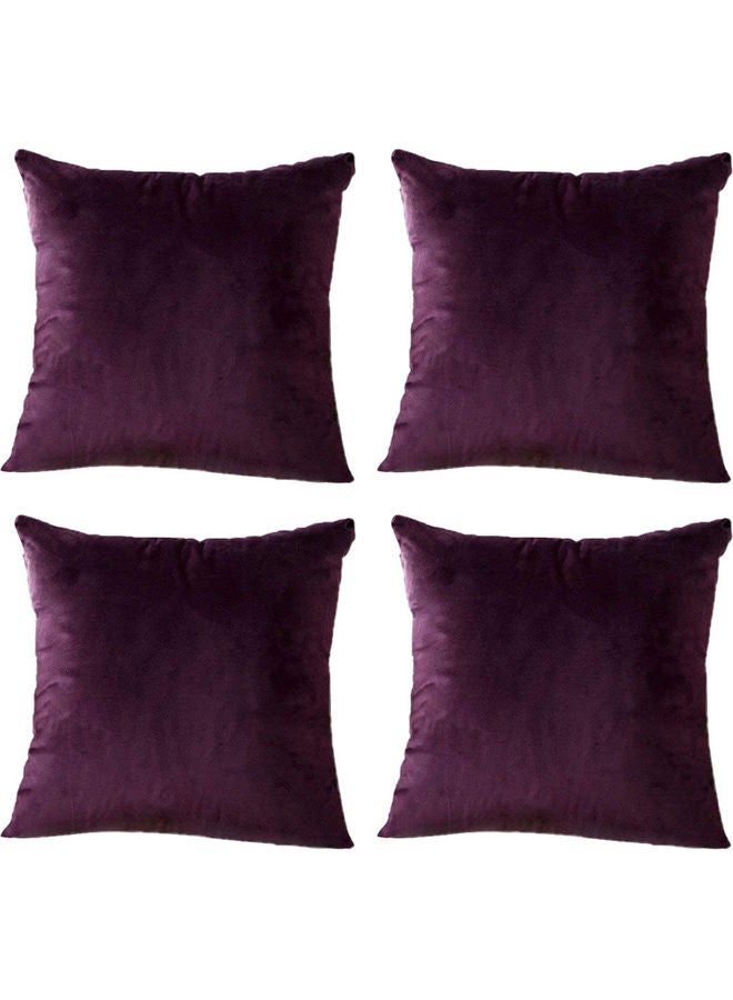 PENHALIGON'S 4-Piece Velvet Decorative Cushion Purple 
