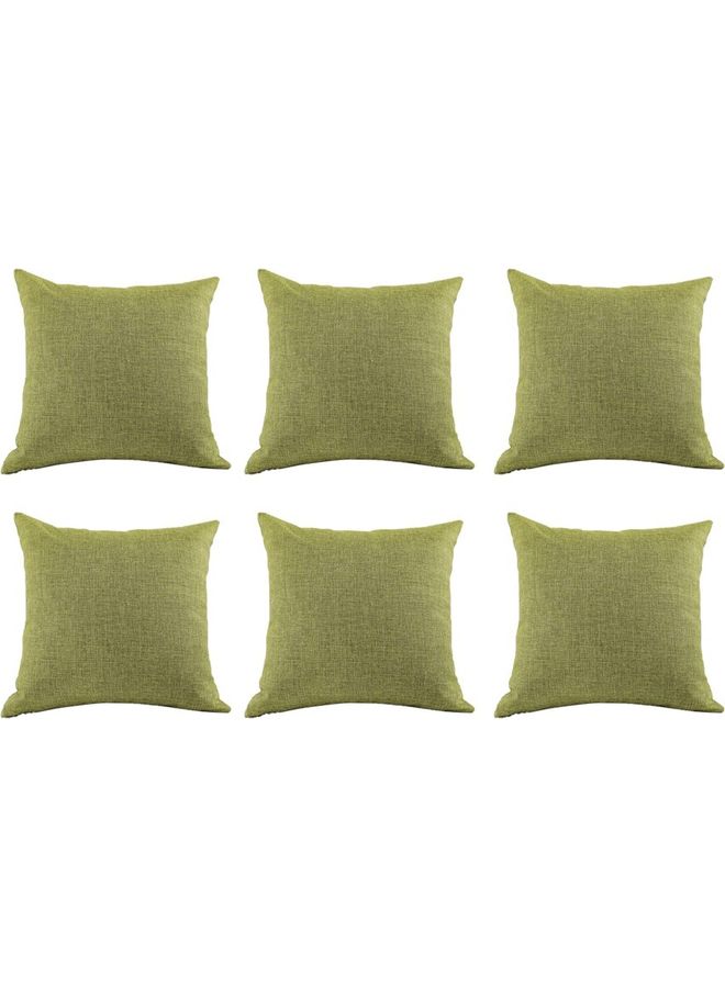 PENHALIGON'S 6-Piece Velvet Decorative Filled Cushion Green  - Image 1