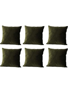 PENHALIGON'S 6-Piece Velvet Decorative Filled Cushion Green 