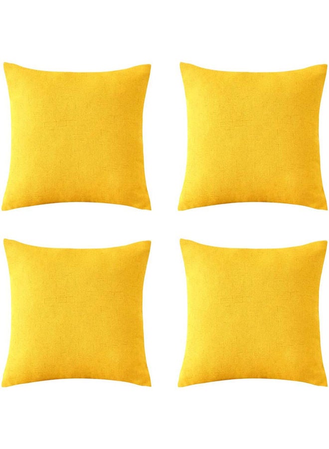 PENHALIGON'S 4-Piece Simple Decorative Cushion Yellow  - Image 1