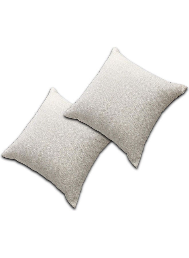 PENHALIGON'S 2-Piece Velvet Decorative Filled Cushion White  - Image 1